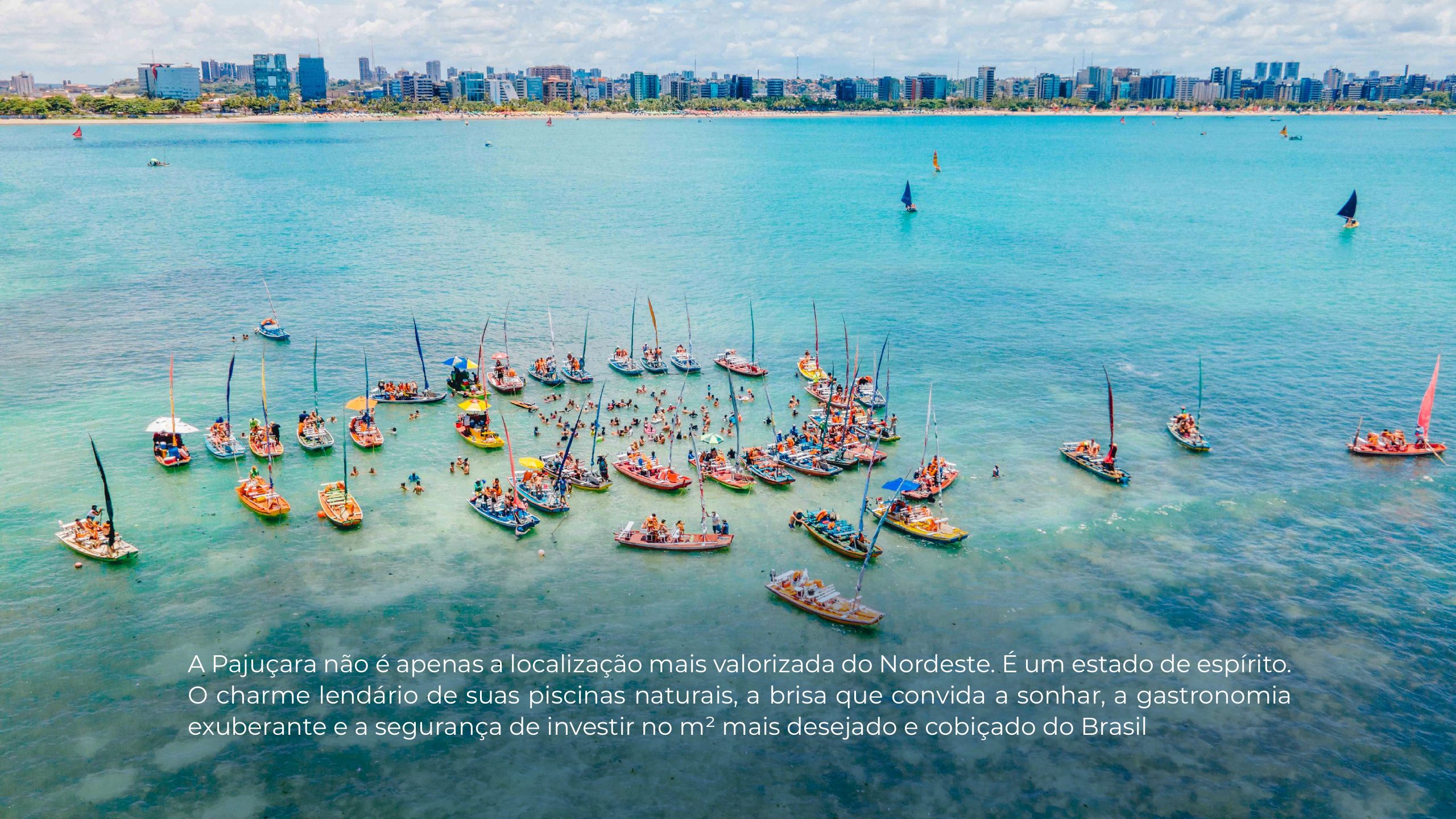 Piscinas naturais e jangadas na Pajuçara
